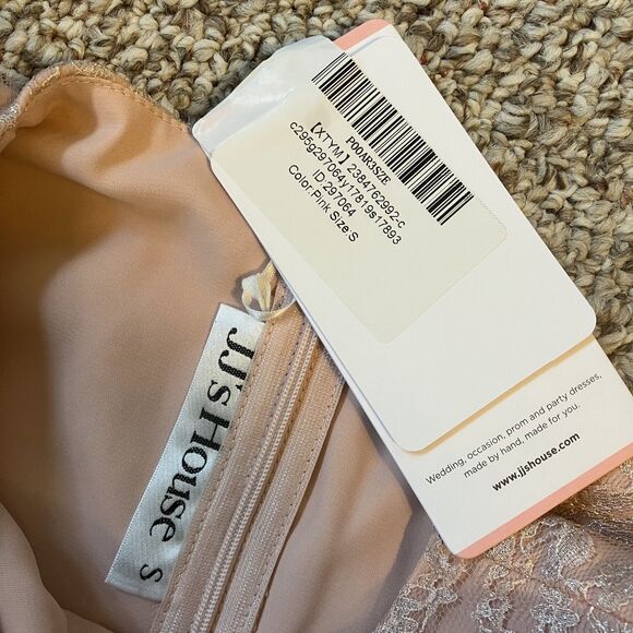 NWT JJs House Womens Dress Size S Pink Feminine Romantic Ballerina Lace - Picture 5 of 9